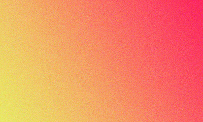 Red, yellow, orange gradient summer background with grain texture. Vector illustration
