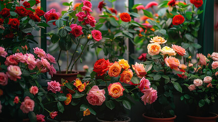 Colorful roses