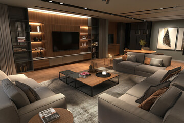 Fototapeta premium Interior Design for Living Spaces
