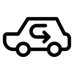 ac line icon vector illustration  isolated on white background