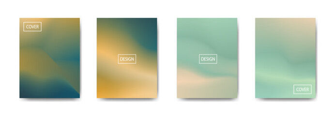set of abstract background with beautiful gradation color, colorful background for poster flyer banner backdrop.vertical banner.cool fluid background vector illustration