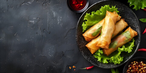 Delicious Chicken-Filled Vietnamese Spring Roll