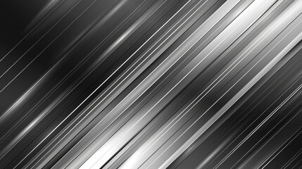 Obraz premium A black-and-white abstract backdrop features a diagonal stripe pattern in the image's center, and the bottom half exhibits another diagonal stripe design