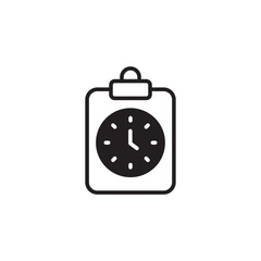 Time Management icon design with white background stock illustration