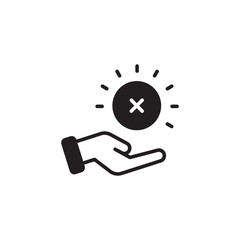 Limitation icon design with white background stock illustration