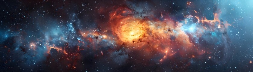 Fototapeta premium Magnificent Cosmic Spectacle Unveiling the Grandeur of a Visionary Space Telescope s Celestial