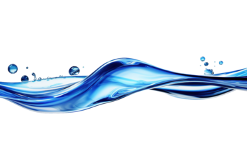 Dance of the Blue Wave on White or PNG Transparent Background.