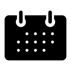 calendar glyph icon