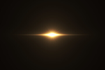 lens flare effects on black background