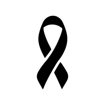 recommend clip art: Beautiful Awareness Ribbon silhouette vector. Simple graphic design.