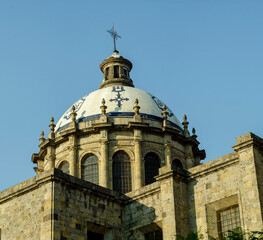 Obraz premium iglesia catolica, torre, arquitectura, guadalajara, san jose de gracia, recinto, catolico, perla tapatia, fuente, cupula