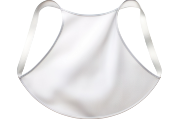 Ethereal Elegance: A White Aprons Dance on White or PNG Transparent Background.