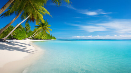 digital tropical island beach sea design graphics poster background