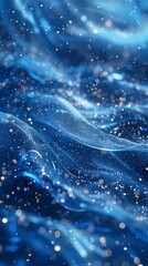 Frozen Ocean Waves Abstract Background