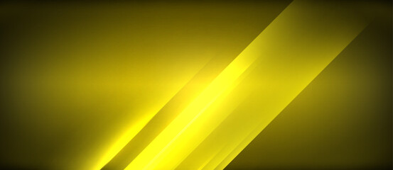 Neon dynamic diagonal light rays background. Techno digital geometric concept design for wallpaper, banner, presentation, background