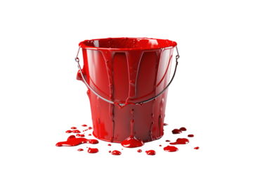 The Scarlet Spill on White or PNG Transparent Background.