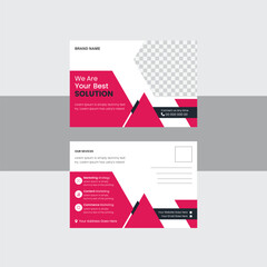 Corporate postcard template.