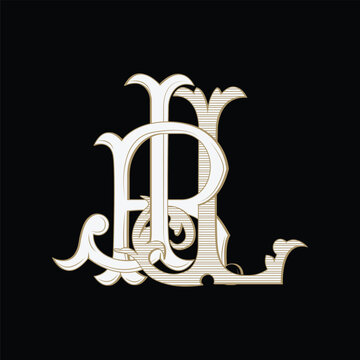 jrl initial logo design icon 