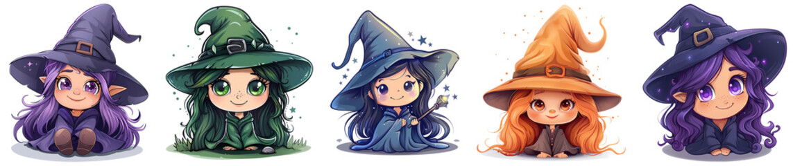 Collection Cute Witches Sticker