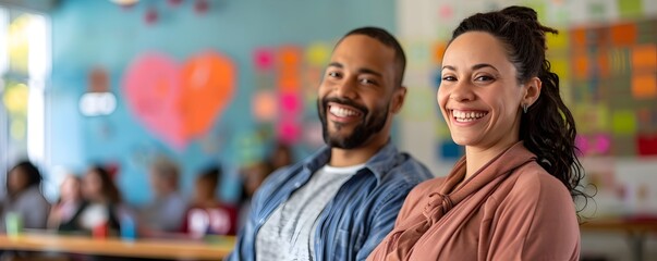 Couple Attending Prenatal Class to Learn About Health and Wellness During Pregnancy