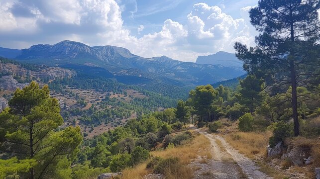 Scenic Hiking in Athens Enjoying the Beautiful Views of Hymettos Mountain Range