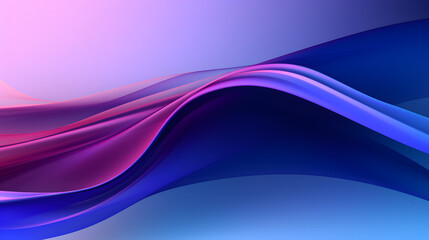 Obraz premium Digital purple blue wavy gradient curve abstract graphic poster PPT background