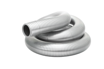 The Silver Serpent: A Fluid Dance on White or PNG Transparent Background.