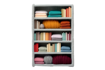 The Magical Library of Enchanted Tales on White or PNG Transparent Background.