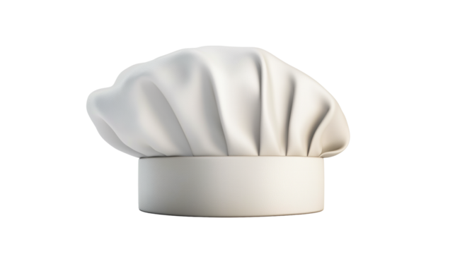 Chef hat isolated on transparent background