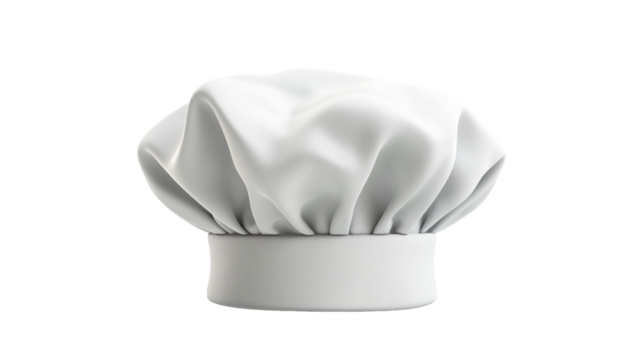 chef hat and cutlery, Chef hat isolated on transparent background