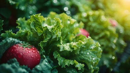 Vertical Urban Farming Tower Cultivating Lush Leafy Greens with Advanced LED Technology for Sustainable Food Production