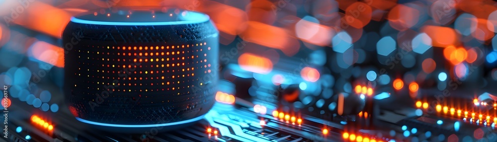 Poster automated intelligent home control systems for lighting heating and security enabled by modern voice