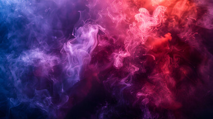 Dense multicolored smoke of pink, red and purple colors dense multicolored smoke of red purple and pink colors, Generative AI