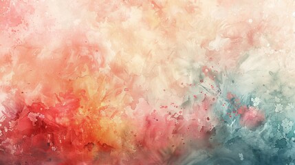 Fototapeta premium Bathed in a wash of soft pastels, this watercolor background whispers serenity, inviting viewers to relax and unwind