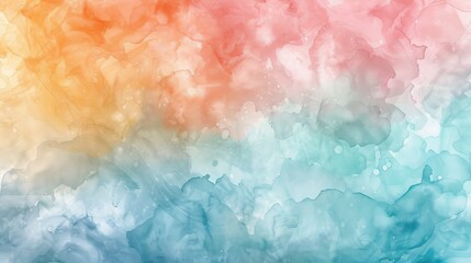 Fototapeta premium Background awash in a gentle blend of pastel watercolors, adds a touch of artistry and elegance to any design