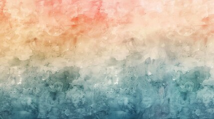 Fototapeta premium Soft pastel watercolor wash creates a versatile background, perfect for a variety of design projects, adding a touch of warmth and artistry