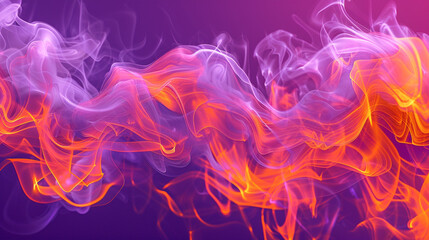 Electric violet smoke and bright orange swirls set a striking tone for events,