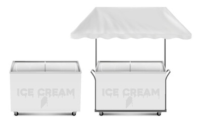 Ice cream freezer. ice cream freezer vector for web design isolated on white background