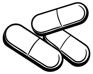 pills capsules or medicine without background
