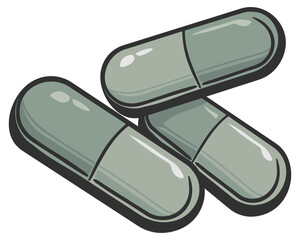 pills capsules or medicine without background