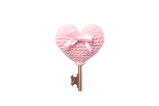 The Enchanted Key on White or PNG Transparent Background.