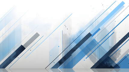 Obraz premium Digital technology blue and white stripes business wallpaper abstract poster background