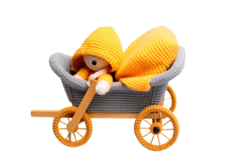 Plush Passenger: A Magical Journey on White or PNG Transparent Background.