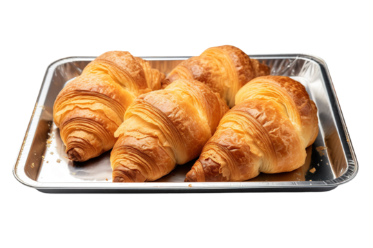 Dancing Crescents: A Culinary Symphony on White or PNG Transparent Background.