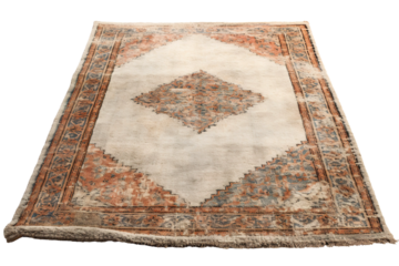 Enigmatic Elegance: a Rug Adorned With a Diamond Wonderland. on White or PNG Transparent Background.