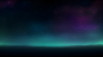 Obraz premium Digital dark green glitter starry sky abstract graphic poster background