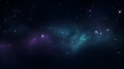 Naklejka premium Digital dark green glitter starry sky abstract graphic poster background