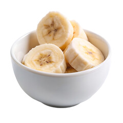 banana slice on white bowl png
