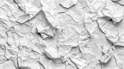 Obraz premium A tight shot of a white wall, cluttered with crumpled white paper, and the upper half of a black-and-white photograph overlapping its top and bottom halves