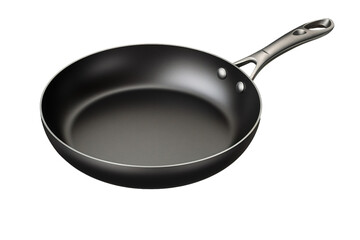 The Sizzling Symphony: A Dancing Frying Pan on White or PNG Transparent Background.